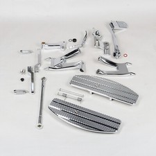 Chrome Forward Control Foot Floorboards for Harley 18-26 Softail FXBB FXLRS FXST picture