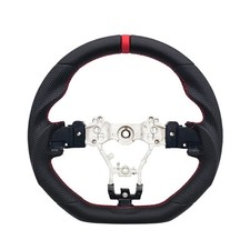 REVESOL Black Sport Steering Wheel 3D Red Ring for 2015-2021 SUBARU STI WRX S209 picture