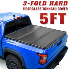 Hard Tri-Fold Truck Bed Tonneau Cover for 2005-2026 Nissan Frontier 5FT Bed FRP picture