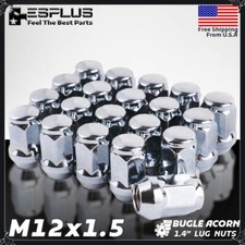 20 Pc Chevrolet Lug Nut M12x1.5 Chrome Fit Camaro/Captiva/Corvette/Impala/Malibu picture