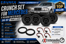 CRUNCH Set for MERCEDES E-Class W/C/S/A124 - 84-97 Front and Rear Speakers picture