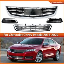 Front Upper & Lower Grille For 2014-2020 Chevy Impala Grill w/ Fog Light Covers picture