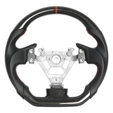 Hydro Dip Carbon Fiber Steering Wheel For 2004-2007 Infiniti G35 Red Stitching picture