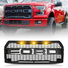 For 2015 2016 2017 Ford F150 F-150 Grill Raptor Style Front Grille Bumper Black picture