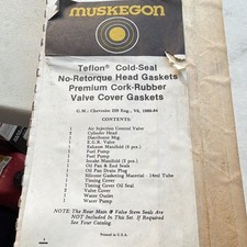 Gm 229 Engine Piston Rings And Gasket Set. NOS Muskegon 1980-1984 picture