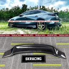 Carbon/Forged Carbon/Gloss Rear Trunk Spoiler Wing For Mazda 3 Axela Sedan 19-25 picture