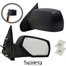 PAIR SIDE MIRROR for 2014-2018 SIERRA SILVERADO Power Fold Textured Puddle Lamp picture