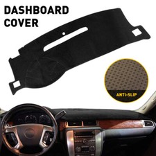FITS 2007-2014 Chevy Tahoe/Suburban/Avalanche Black Dashboard Pad Dash Cover Mat picture