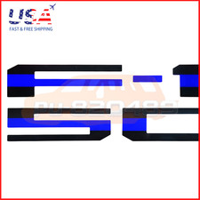 Black Blue Rear Tailgate Inserts Letters Emblems Badge fit for F-150 2021-2024 picture