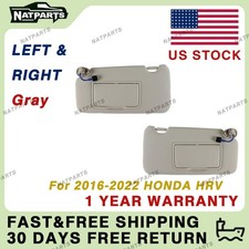 Pair Gray Sun Visor W/ Lights Fits for  Honda HRV 2016-2022 83230T7WA12ZA picture