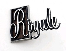 1970-1980 OLDSMOBILE ROYALE VINTAGE METAL LOGO BADGE SYMBOL SIGN EMBLEM picture