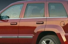 6Pc Window Sill Trim Accent Stainless Steel for 2005-2010 Jeep Grand Cherokee picture