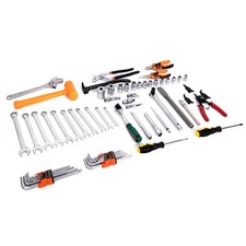 67pc Universal UTV Tool Kit Metric Tools Ratchet Sockets Wrenches Tool Organizer picture