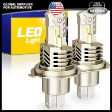1/2SET H4 9003 LED Headlight Bulbs High Low Beam Conversion 6000K White Canbus picture