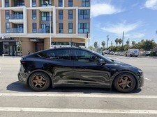 19” RAYS Volk Racing TE37SL 19x9.5 +22 5x114.3 Bronze Almite Tesla Lexus Model Y picture