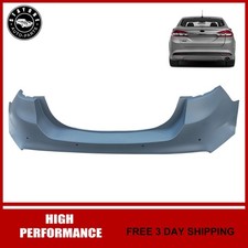 Fits 2013-2018 Ford Fusion New Rear Bumper Cover w/ Sensor Hole Primed FO1100694 picture