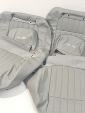 1994 to 96 Chevy Impala SS Leather Seat Skins Upholstery Kit Stock Gray w/OE Emb picture