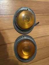 Pair Vintage Autolamp SAE #661 amber light SAE 42 STRATOLITE picture