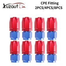 2/4/8pcs 6AN/8AN/10AN Straight Swivel Hose End Fitting Adaptor For CPE Hose picture