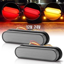 2X LED Brake Tail Light Bar Flowing Turn Signal DRL Stop Marker Motorcycle ATV picture