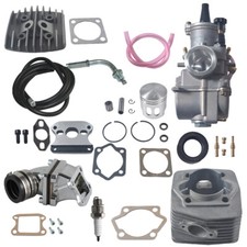 Upgrade Dio Reed Valve Kit &Carb&Cylinder For 66cc 80cc 2 Stroke Motorized Bike picture