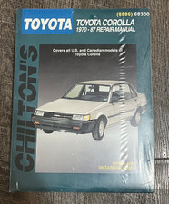 Chilton’s Toyota Corolla 1970-1987 Repair Manual (8586) 68300 - NEW SEALED picture