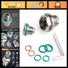 M12x1.5 Magnetic Oil Drain Plug Kit - Oversize Stainless Steel Thread Repair Too picture