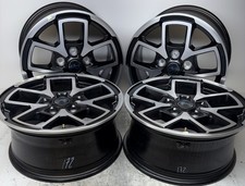 Jeep Wrangler Rubicon 17” OEM Machined Black Wheels With Steel Spare Part #9327 picture