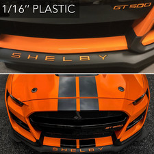 FITS SHELBY+GT500 SPOILER SPLITTER BUMPER ORANGE PLASTIC LETTERS 2020-2026 picture