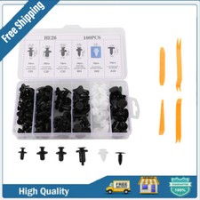 100PCS Car Retainer Auto Fasteners Push Trim Plastic Clips Pin Rivet Bumper Kit picture