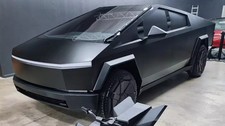 Tesla Cybertruck PreCut Paint Protection PET Vinyl Wrap Color Change Satin Black picture
