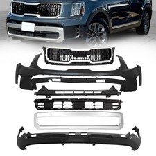 Fits 2023-25 Kia Telluride Complete Front Bumper Grille Kit With Valance Panel picture
