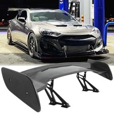 46” For Hyundai Genesis Coupe Rear Trunk Spoiler Wing Adjustable Carbon GT Style picture