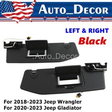Pair Sun Visor W/ Light for18-23 JeepWrangler 20-23 JeepGladiator 6BR80TX7AQ picture