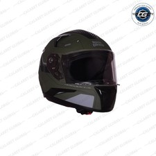 Air-X Ff 1901 Id Helmet Abs Matt Battle Green for Royal Enfield Rider L 60 Cm picture