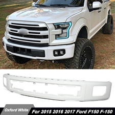 Steel Front Bumper Face Bar Oxford White For 2015-2017 Ford F-150 F150 FO1002424 picture