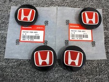 4Pcs Genuine Black/Red For Honda Civic Type R Wheel Center Cap 44732-TGH-A01/ picture