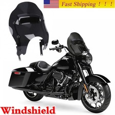 Black Windshield Vented Windscreen For Harley Touring Road King FLHR 1998-2023 picture