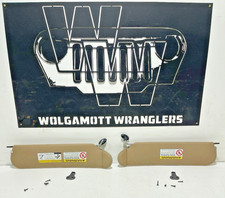 Camel Tan Driver & Passenger Sunvisors + SCREWS Jeep TJ Wrangler 97-02 Sun Visor picture