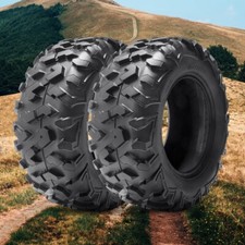 Set Of 2 6Ply 27x11-12 ATV UTV Tires Heavy Duty All Terrain 27x11x12 27x11.00-12 picture