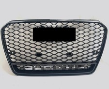 RS5 Style Front Honeycomb Grille For Audi A5 S5 B8.5 2012-2016 Gloss Black Mesh picture