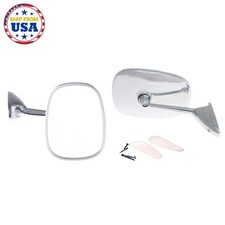 VAUXHALL CHEVETTE PAIR CHROME DOOR FENDER MIRROR LEFT AND RIGHT NEW 1975 76-1984 picture