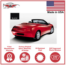Fits Alfa Romeo GTV Spider convertible Soft Top Replacement 1995-03 Black Vinyl picture