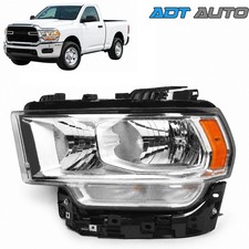 For Ram 2500 3500 2019-2024 Halogen Chrome Headlight Headlamp Left Driver Side picture