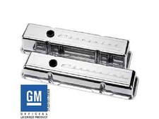 Billet Specialties Small Block Valve Covers - Tall Chevrolet Logo picture