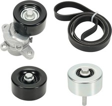 Engine Drive Belt Tensioner Idler Pulley Serpentine Belt Kit Fit for Nissan picture