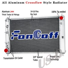4 Row Aluminum Radiator Fit 1997-2004 2002 Ford Mustang GT SVT Cobra 4.6L CC2139 picture