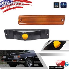 2PCS Amber Lens Front Parking Signal Lights For 1981-1988 Oldsmobile Cutlass 442 picture