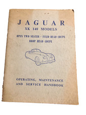 Jaguar XK 140 1955-1957 Owner's Manual Hand-Book Service Instruction Maintenance picture