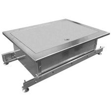 14 X 22 Inch Slide-In Rail Recessed Storage Box Deck Plate Smooth Aluminum picture